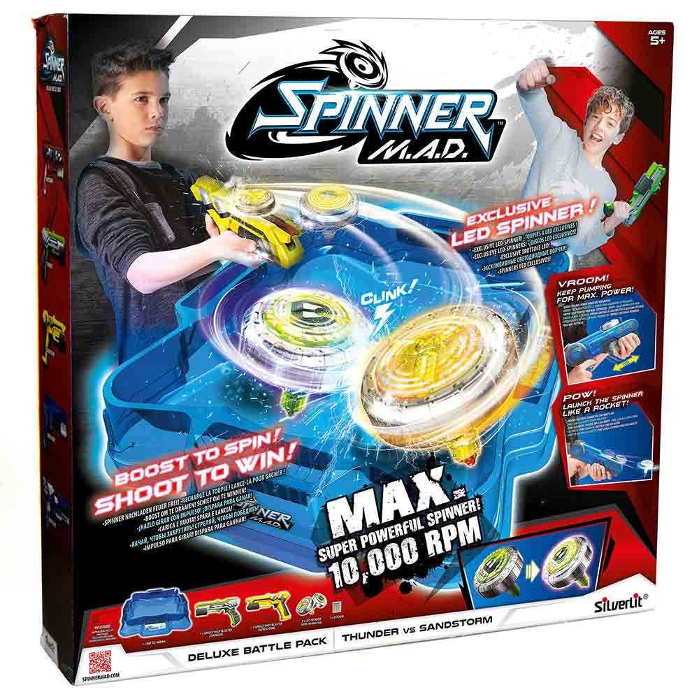 SilverLit Spinner Mad DELUXE BATTLE PACK