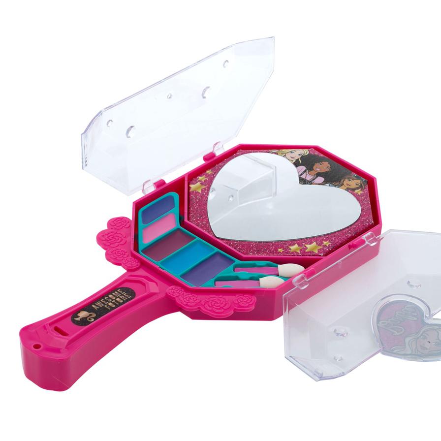 Barbie Hand Mirror with Cosmetics in a Box