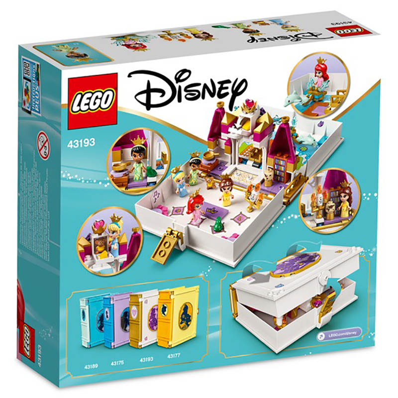 LEGO 43193 Ariel, Belle, Cinderella and Tiana's Storybook