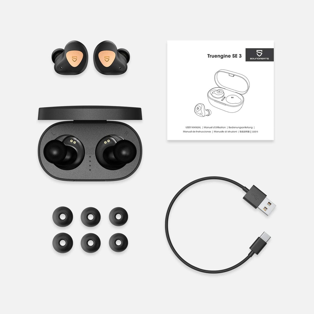 SoundPeats Truengine 3 SE Wireless Earbuds Black