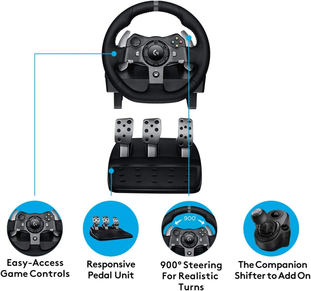 LOGITECH G920 Racing Wheel for Xbox One and PC