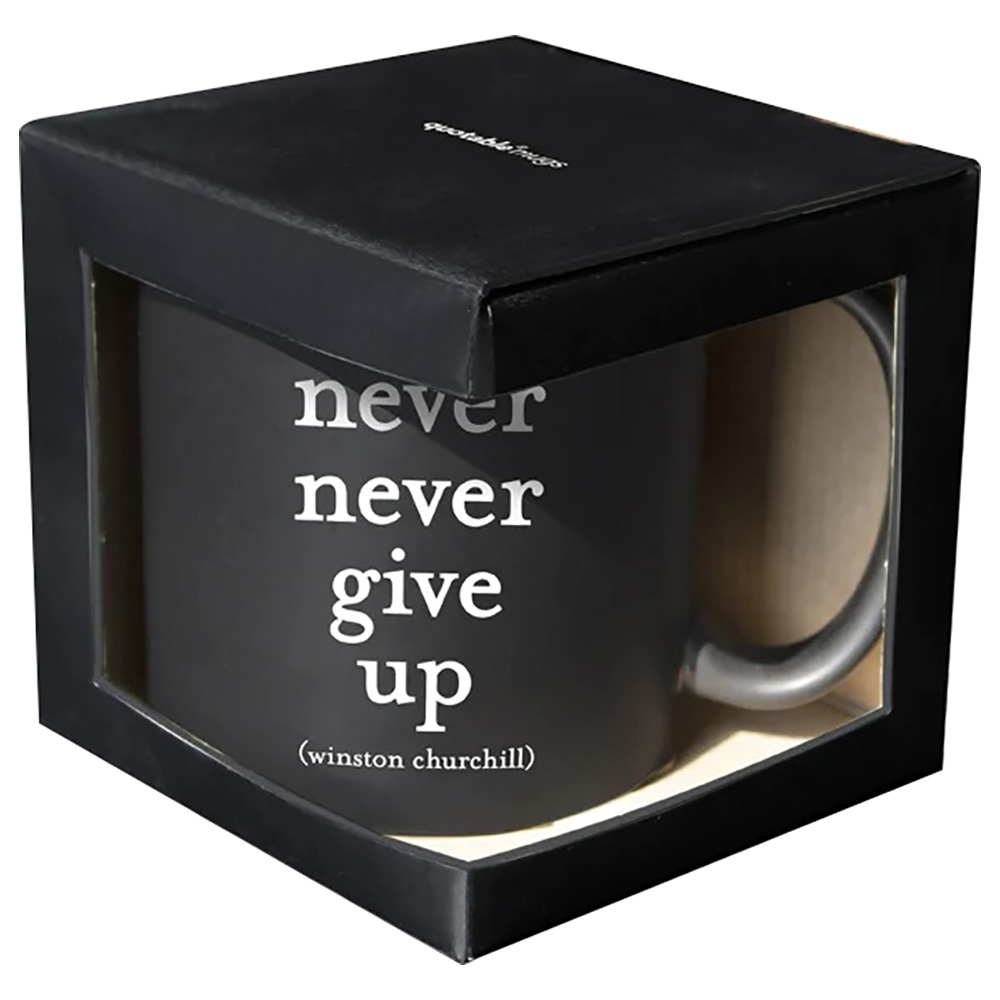 Quotable Mugs - Never Give Up