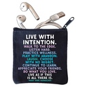 Quotable Mini Pouch - Live With Intention