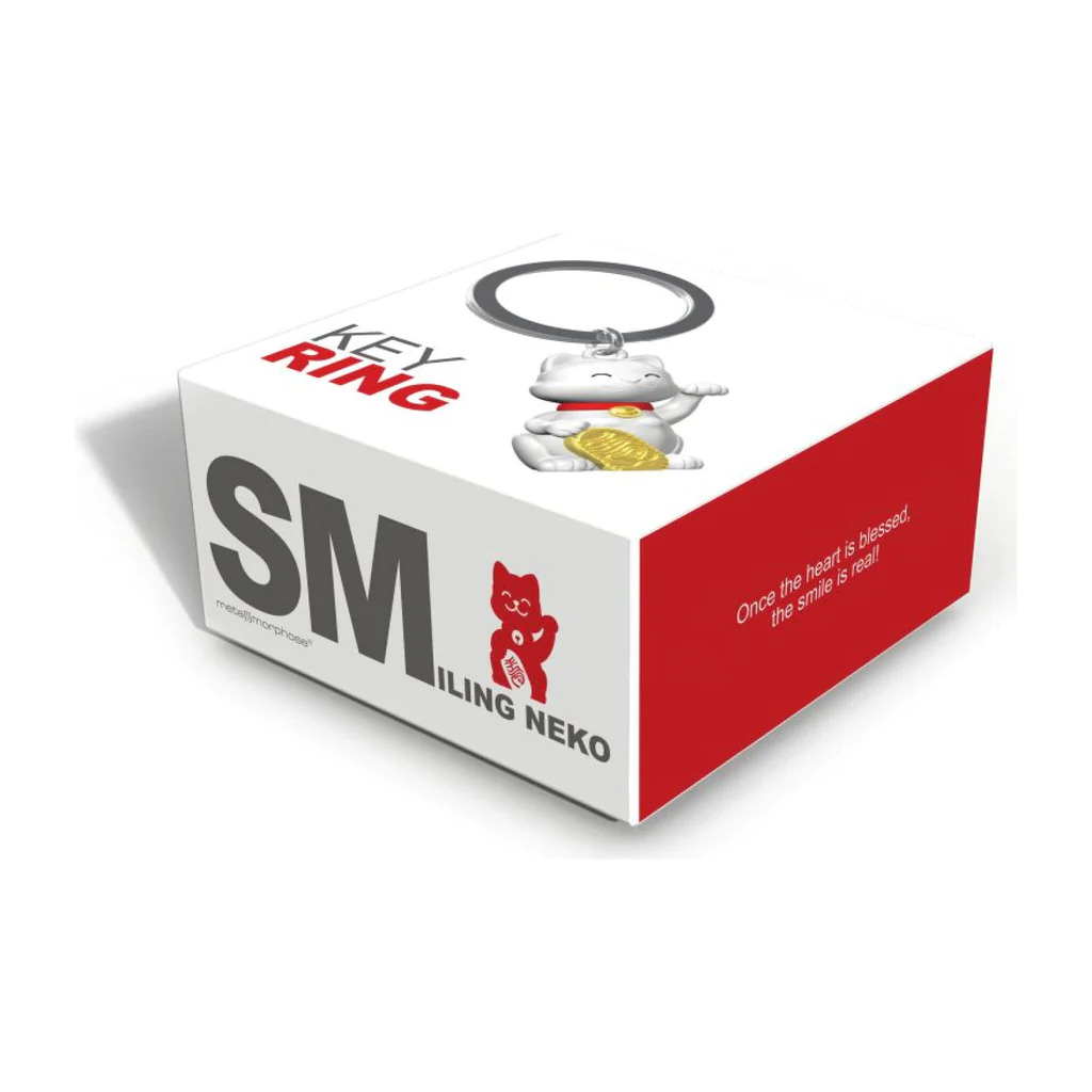 Metalmorphose - Lucky Cat Keyring - 35mm Steel Ring