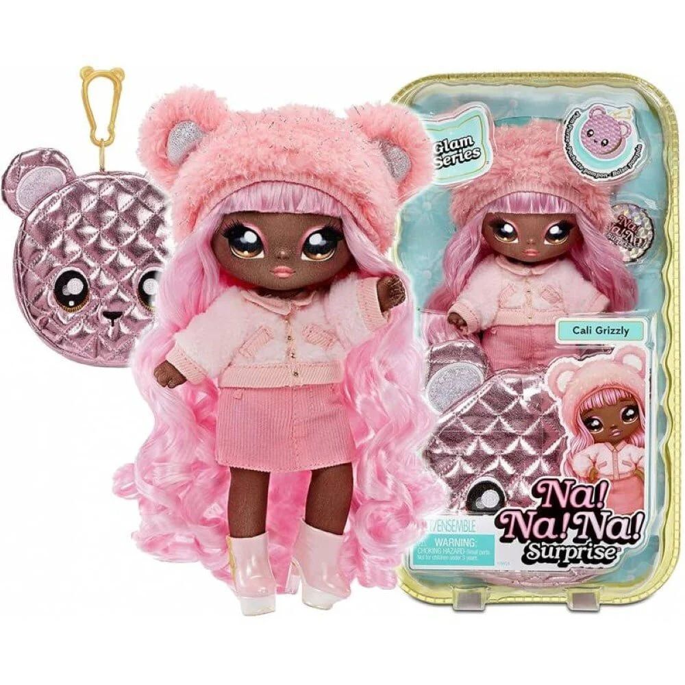 Na Na Na Surprise 2in1 Pom Doll Glam S1 Metallic Asst in Sidekick (MGA-575146)