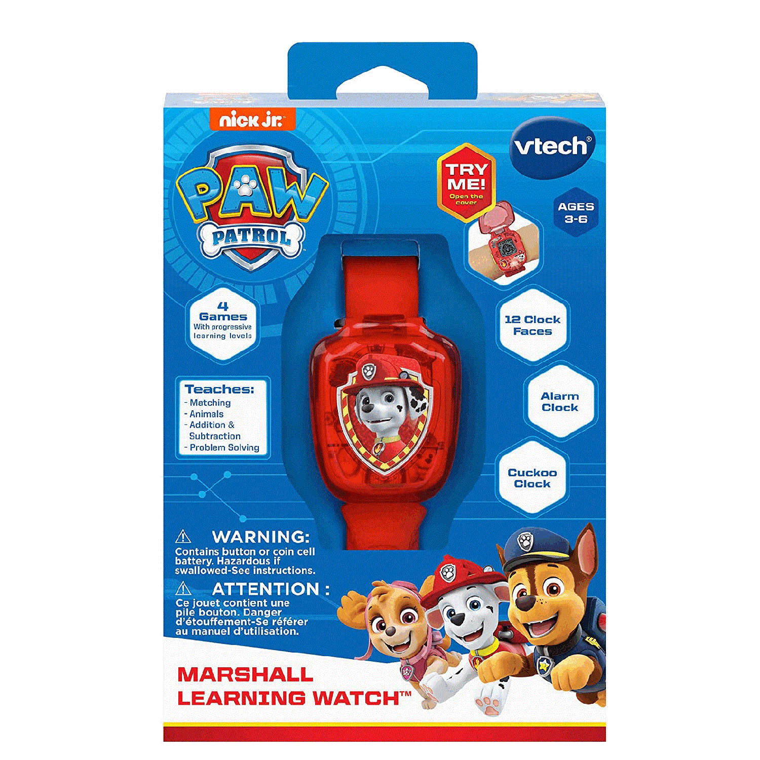 VTech Paw Petrol Marshall Learning Watch Red