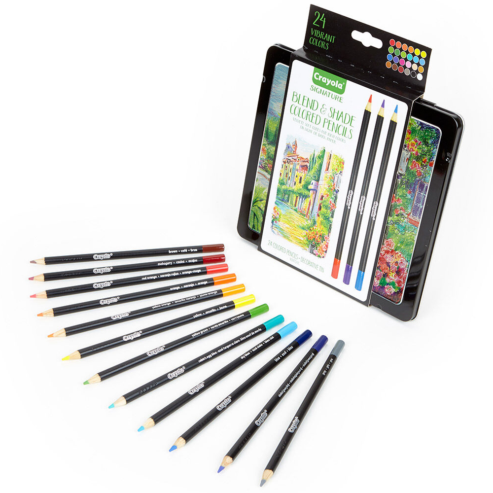 Crayola Signature Blend & Shade Colored Pencils 24pc