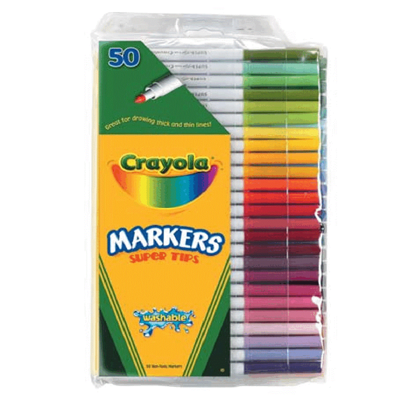 Crayola Super Tip Washable Markers 50pc
