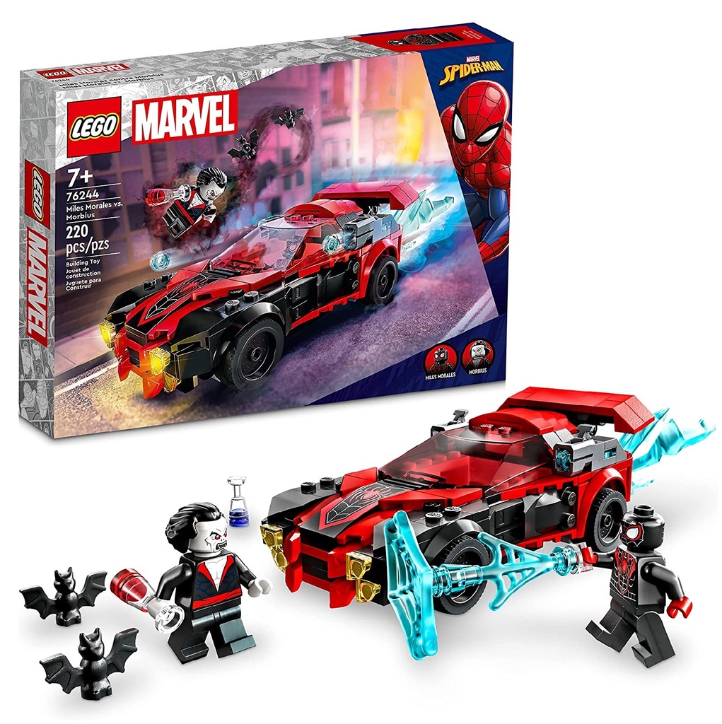 LEGO 76244 Marvel Miles Morales vs. Morbius Set