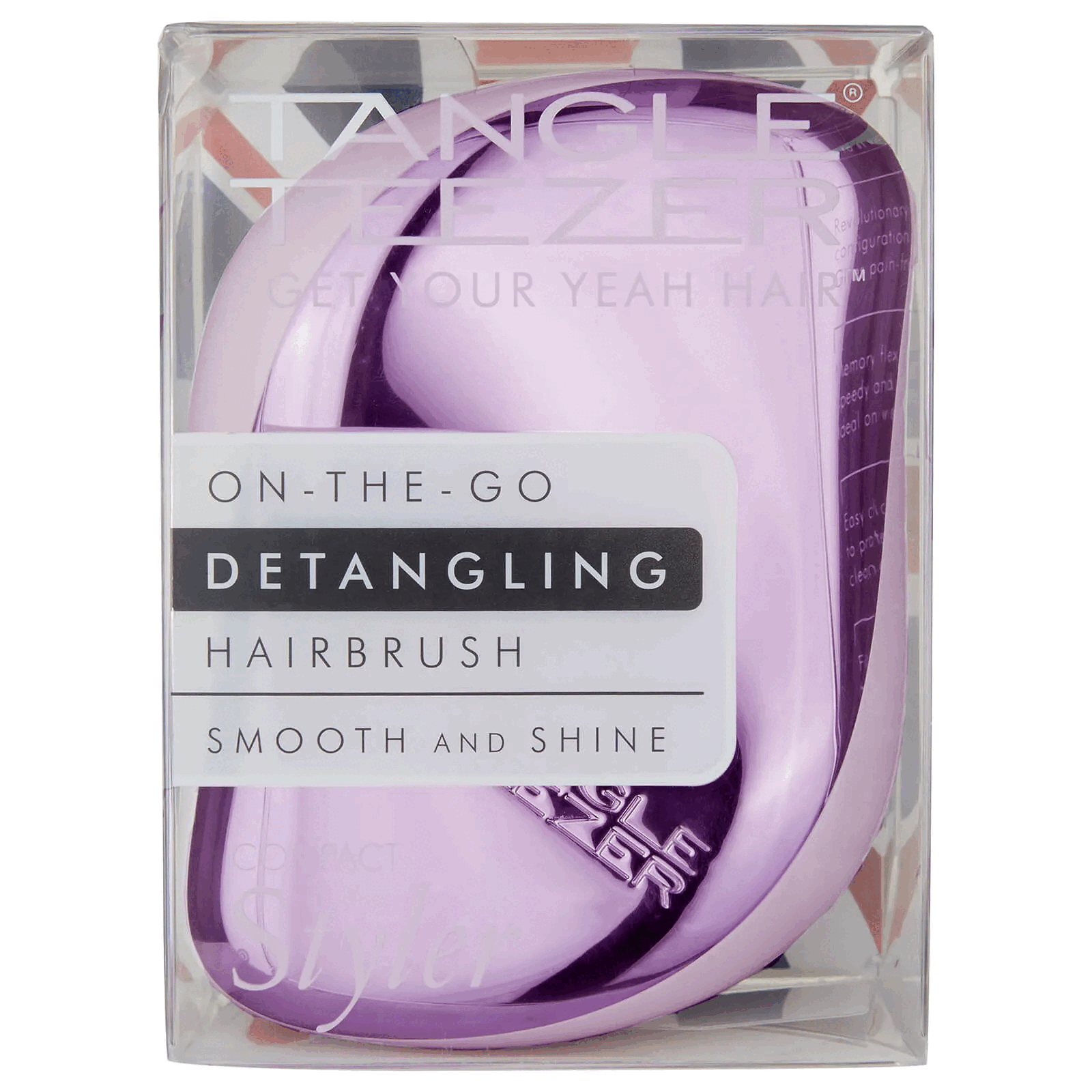 Tangle Teezer Compact Styler Hairbrush Lilac Chrome