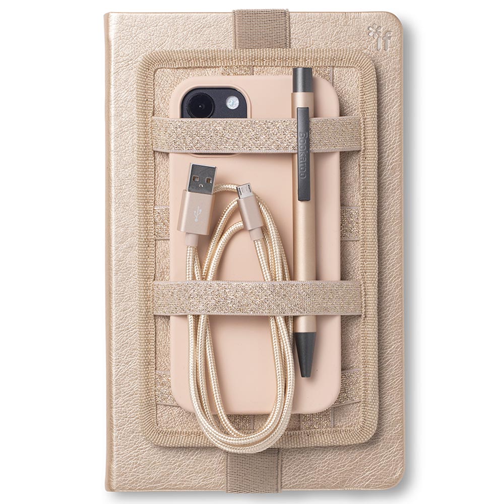 Bookaroo Notebook Tidy - Gold