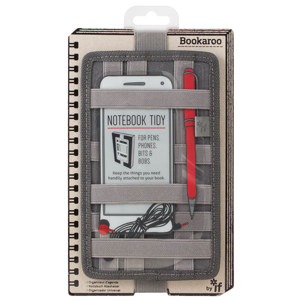 Bookaroo Notebook Tidy - Charcoal