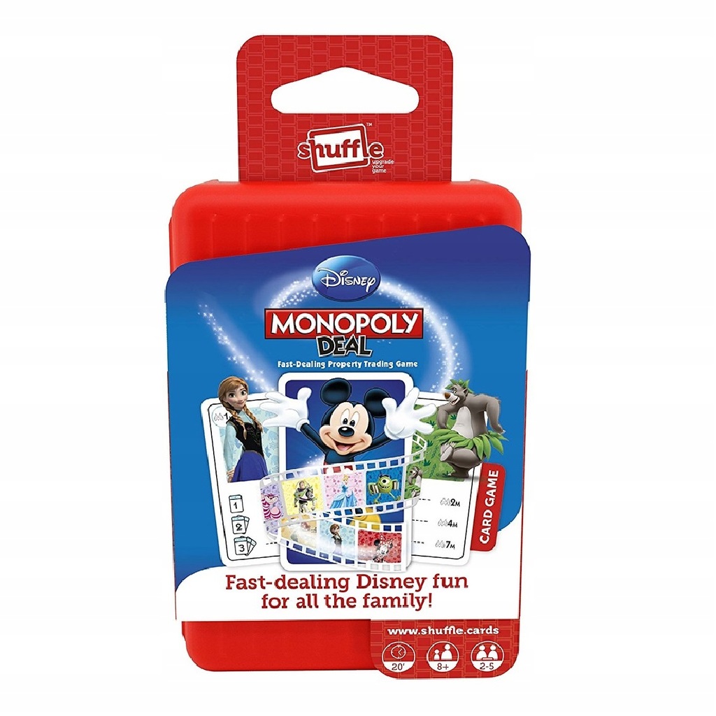 Shuffle Monopoly Deal Disney Card Game