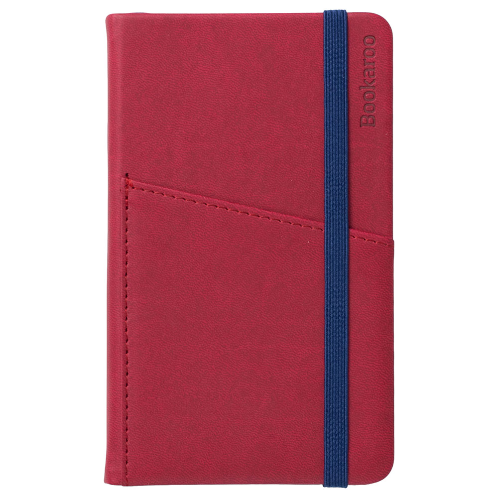 Bookaroo POCKET Notebook (A6) JOURNAL - DARK RED