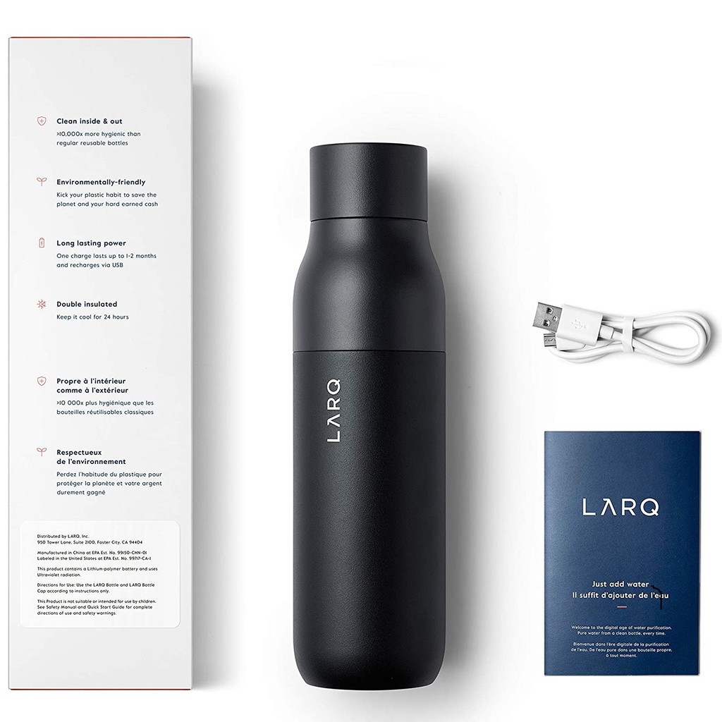 Larq Bottle Obsidian Black 500ml