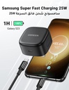Ugreen 25W PD USB-C Fast Charger UK with to Cable 2M Black
