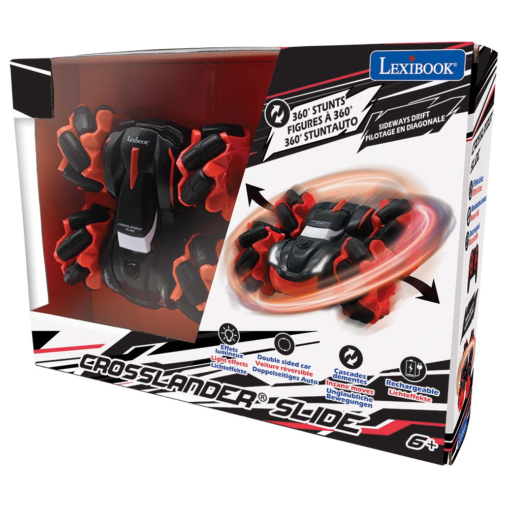 Lexibook Crosslander RC Slide Double Sided Rotation Stunt Car