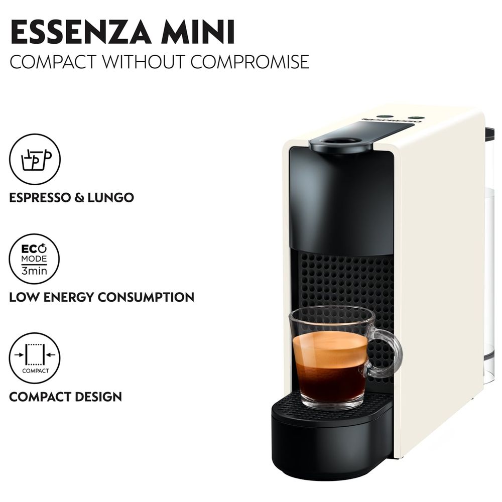 ventilation Kirkegård bestikke Nespresso Essenza Mini C30 White | Flitit Mega Store