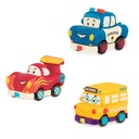 B.Toys Mini Pull Back Vehicles Set Bus & Cars