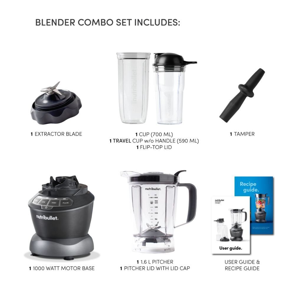 NB Blender Combo 1000W (NBC-0910B)