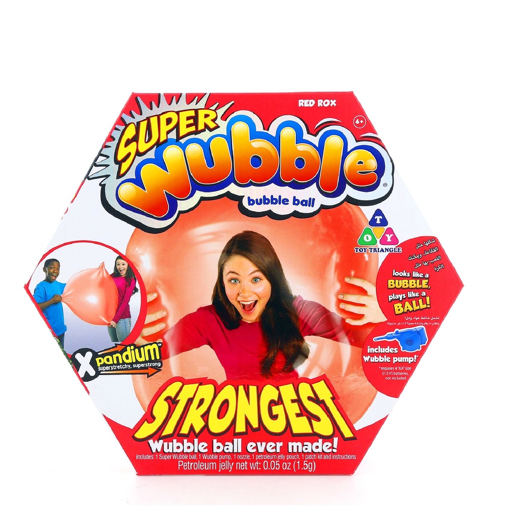 Super Wubble Ball With Pump Red