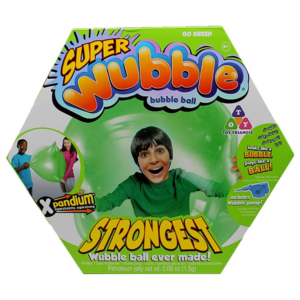 Super Wubble Ball With Pump Boing Green