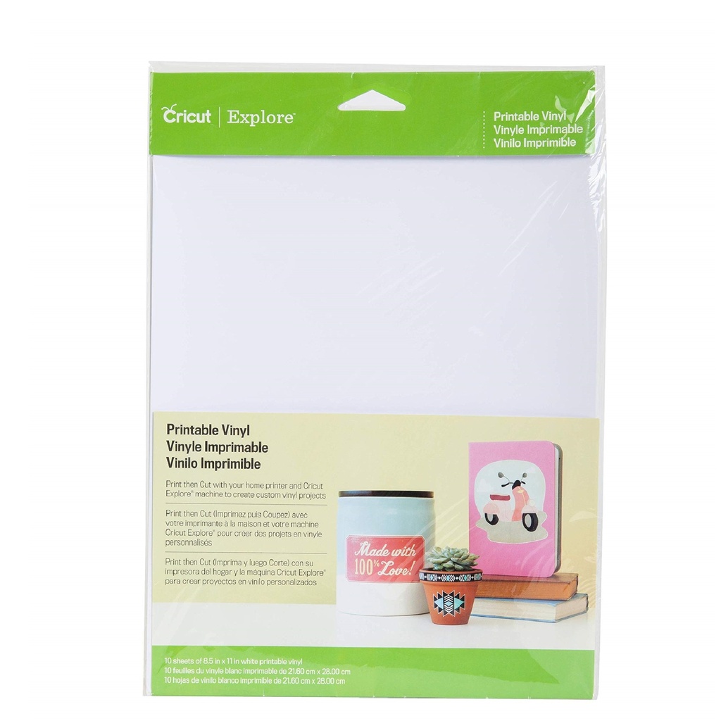 Cricut Printable Vinyl 31.5x28cm 10pc Pack