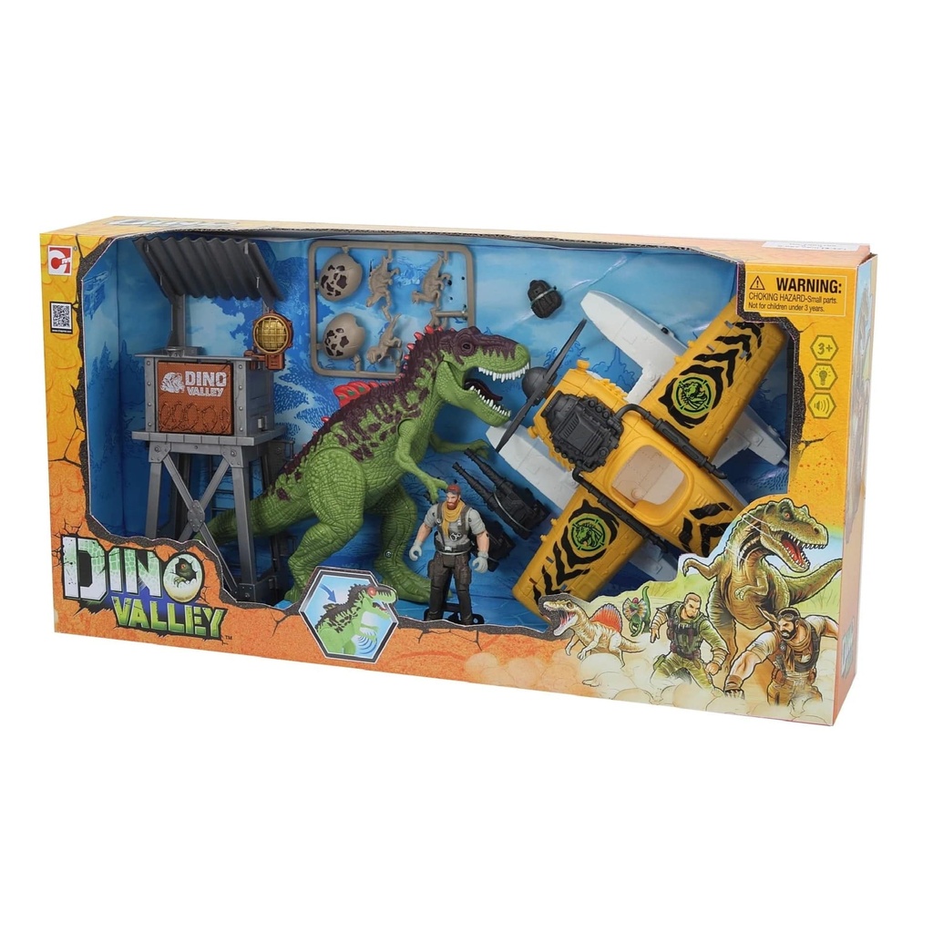 Dino Valley Seaplane Dino Mission Playset