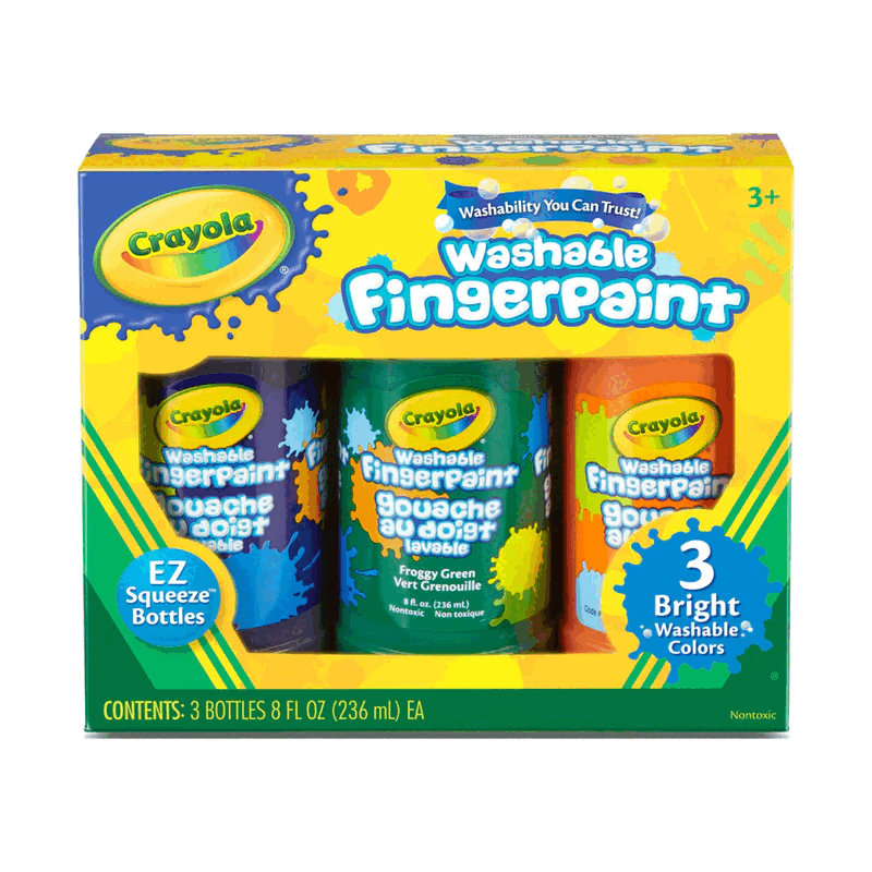 Crayola Washable Finger Paint Bright Colors 3pc