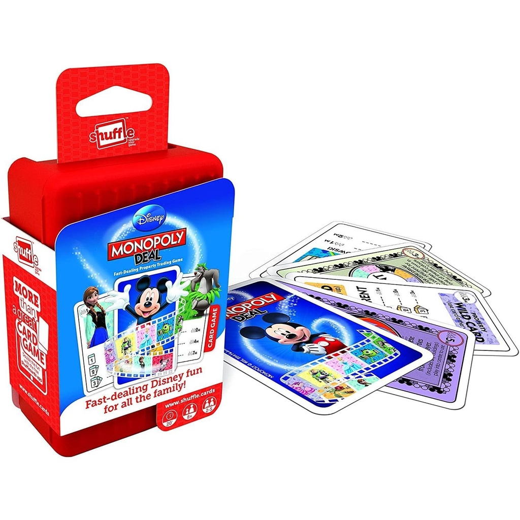 Shuffle Monopoly Deal Disney Card Game