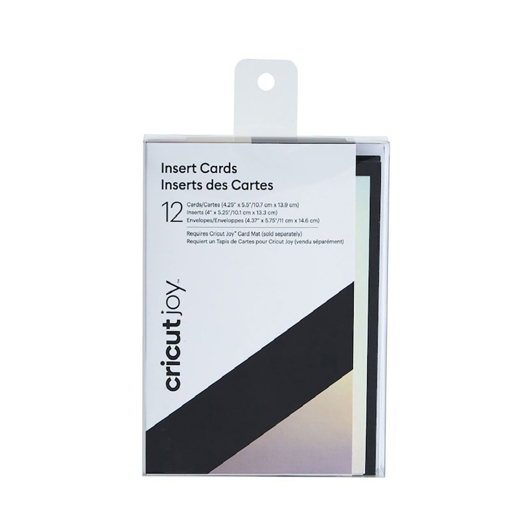 Cricut Joy Insert Cards 12pack Black/Holo