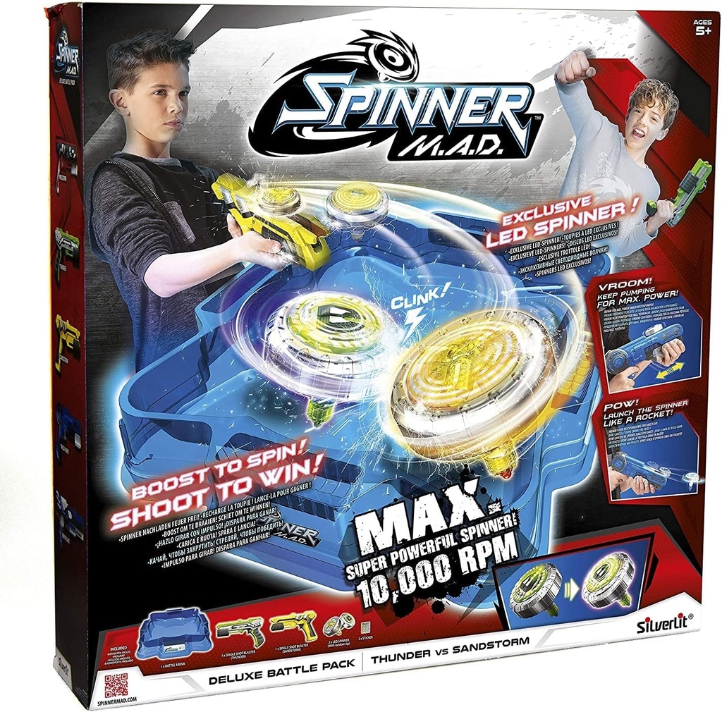 SilverLit Spinner Mad Deluxe Battle Pack