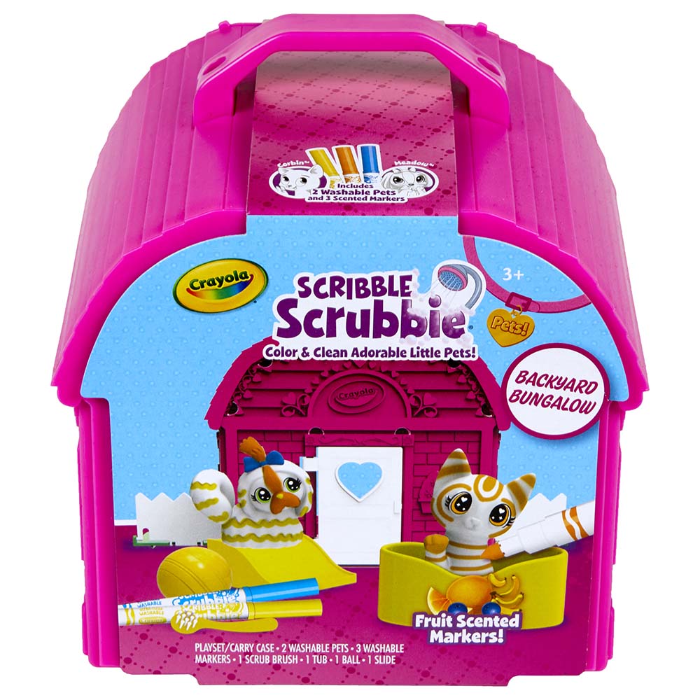 Crayola Scribble Scrubbie Pets Backyard Bungalow Playset