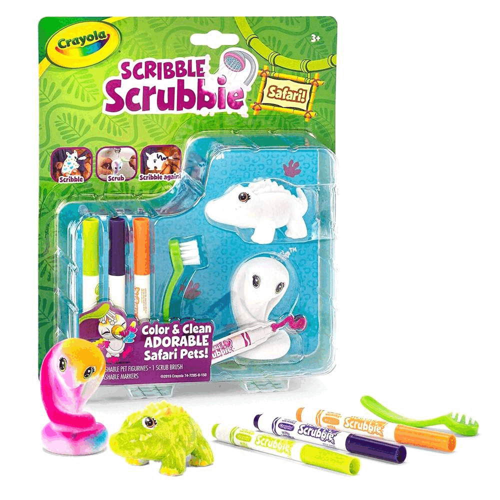 Crayola Scribble Scrubbie Safari 2pc Croc & Cobra
