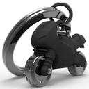 Metalmorphose - Boys Toys Fashion Matt Black Racer Keyholder