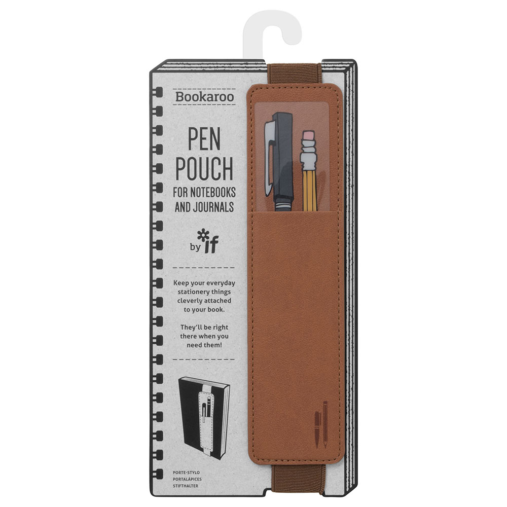 Bookaroo Pen Pouch - Brown