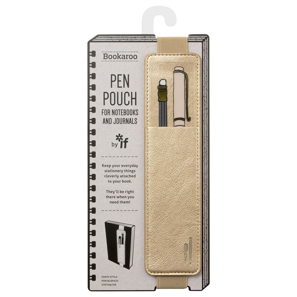 Bookaroo Pen Pouch - Gold