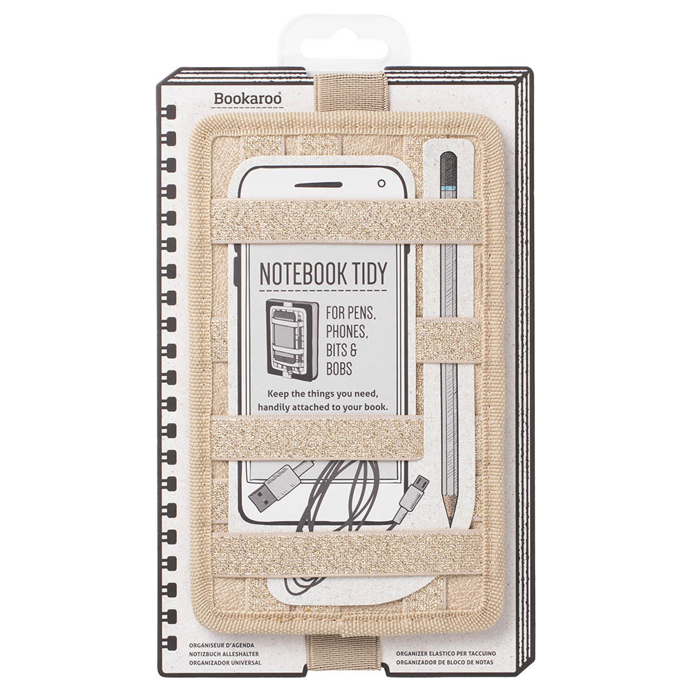 Bookaroo Notebook Tidy - Gold