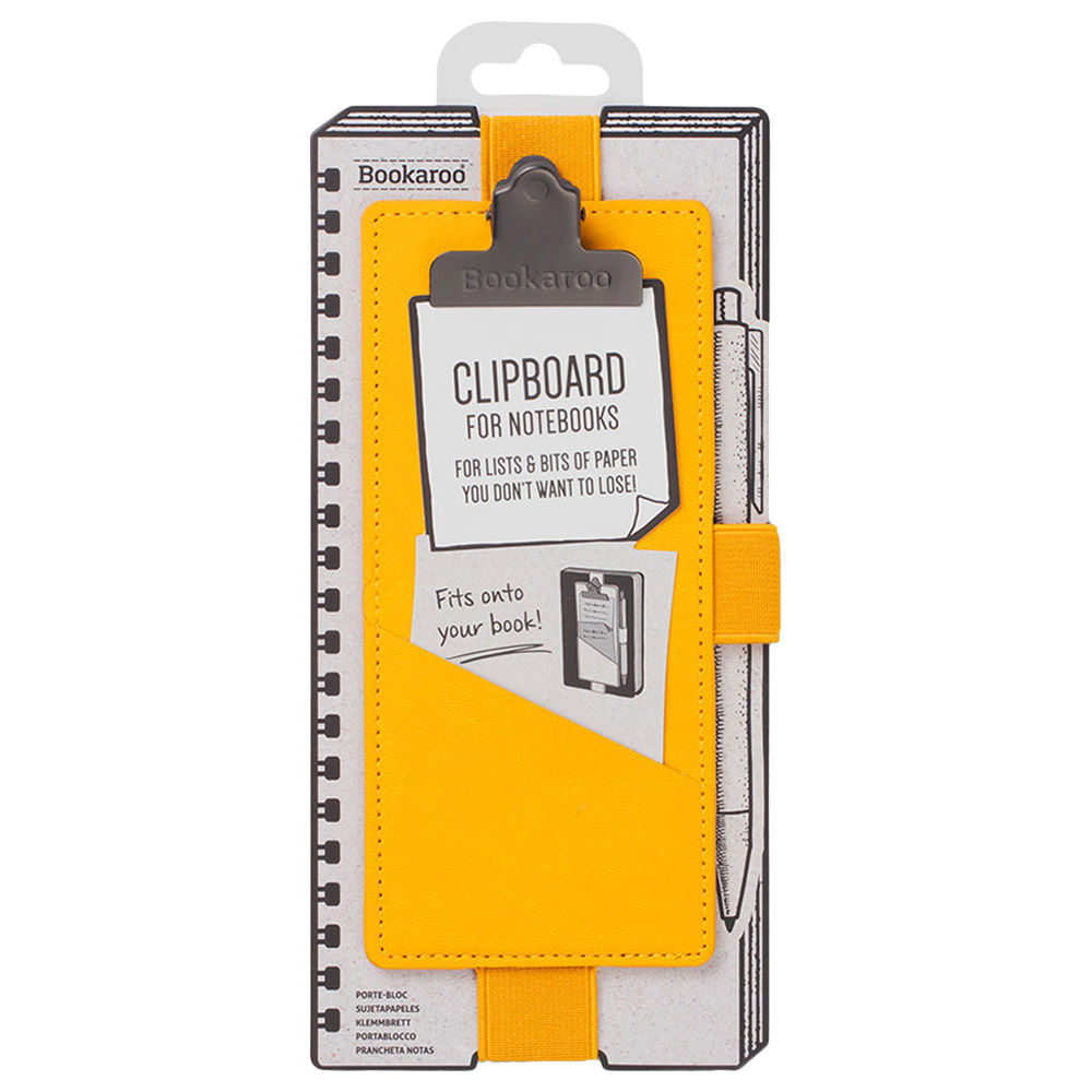 Bookaroo Notebook Clipboard - Yellow