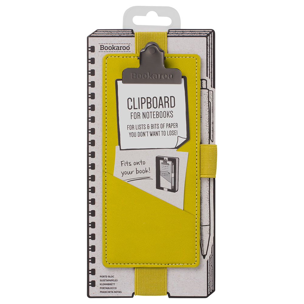 Bookaroo Notebook Clipboard - Chartreuse