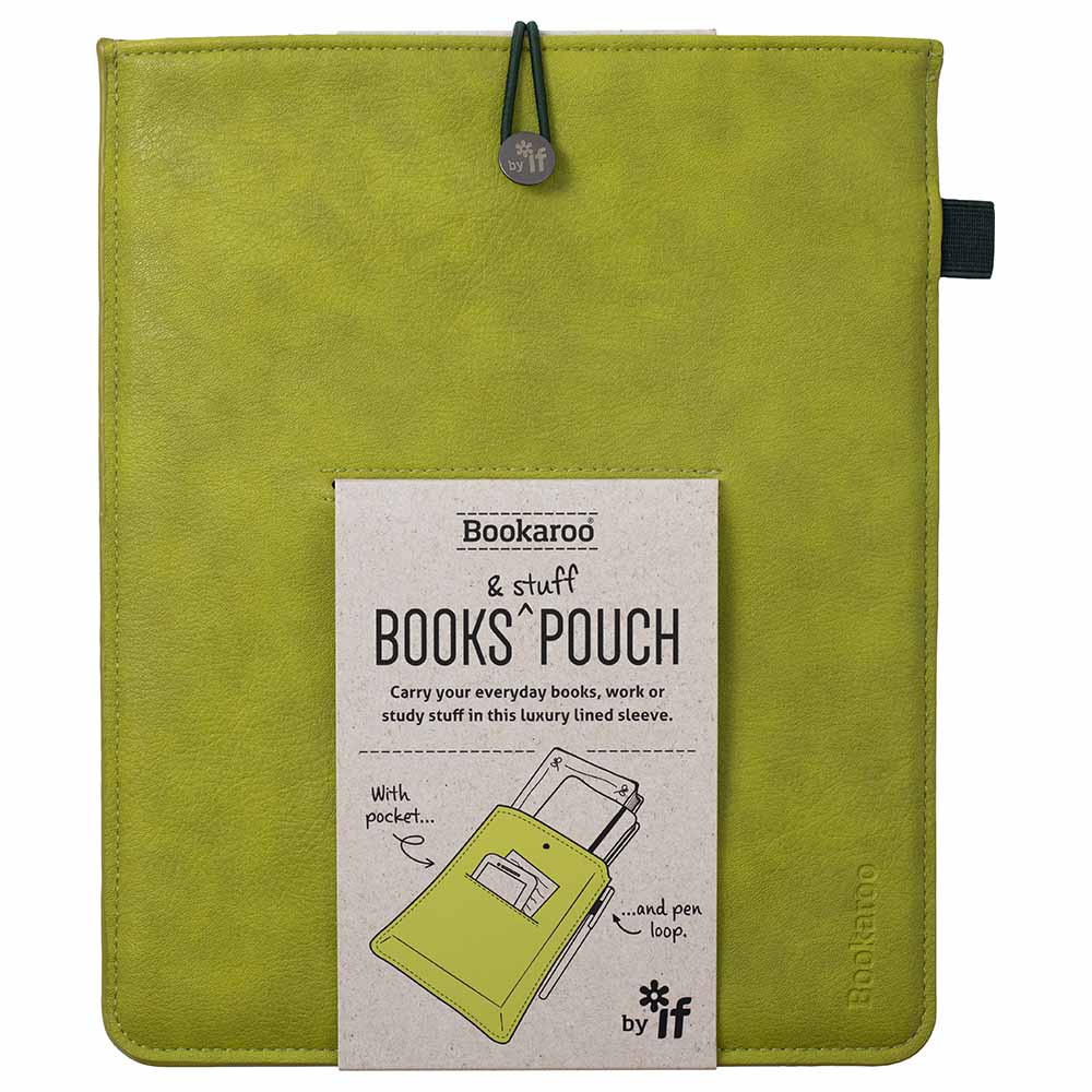 Bookaroo Books & Stuff Pouch - Chartreuse