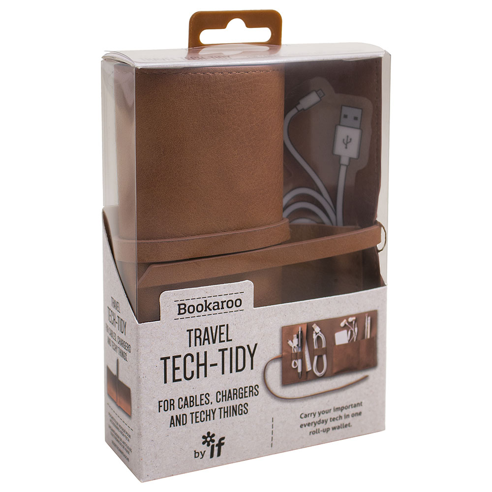 Bookaroo Travel Tech-Tidy - Brown