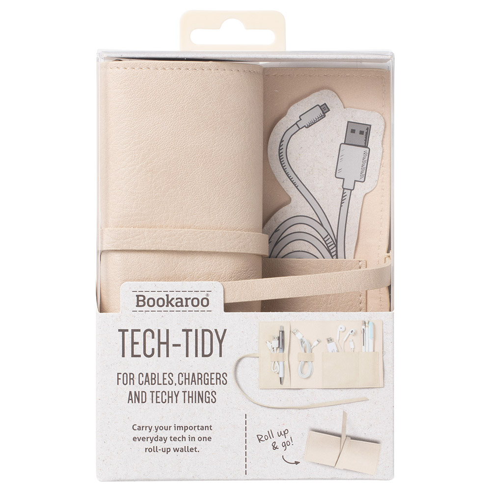 Bookaroo Travel Tech-Tidy - Cream