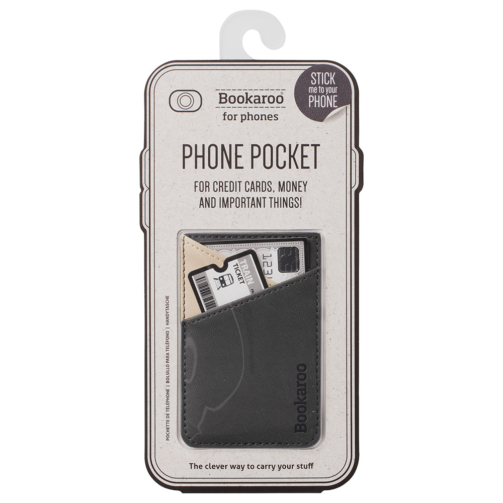 Bookaroo Phone Pocket - Charcoal