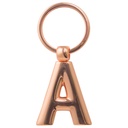 Copper Letter Keyring - A
