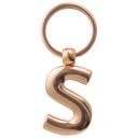 Copper Letter Keyring - S