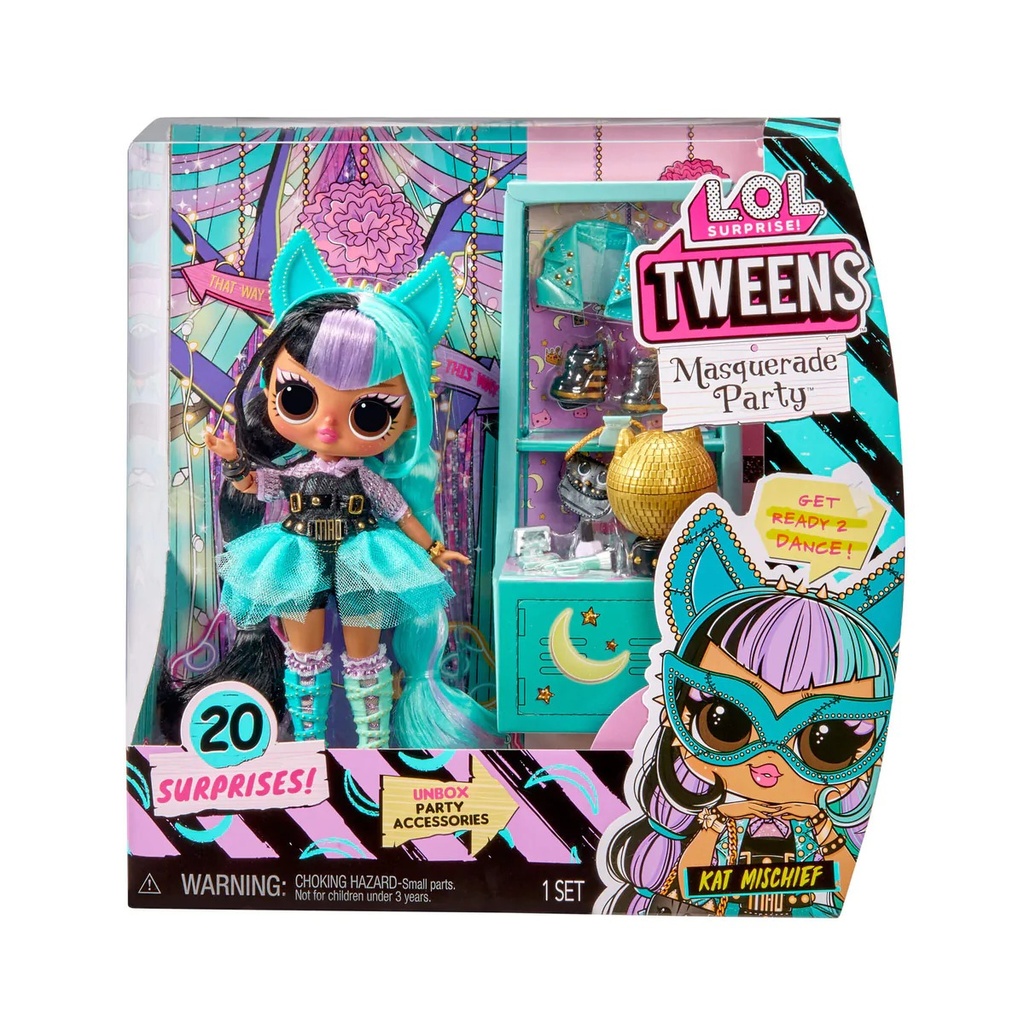 LOL Surprise OMG Tweens Masquerade Doll Kat Mischief