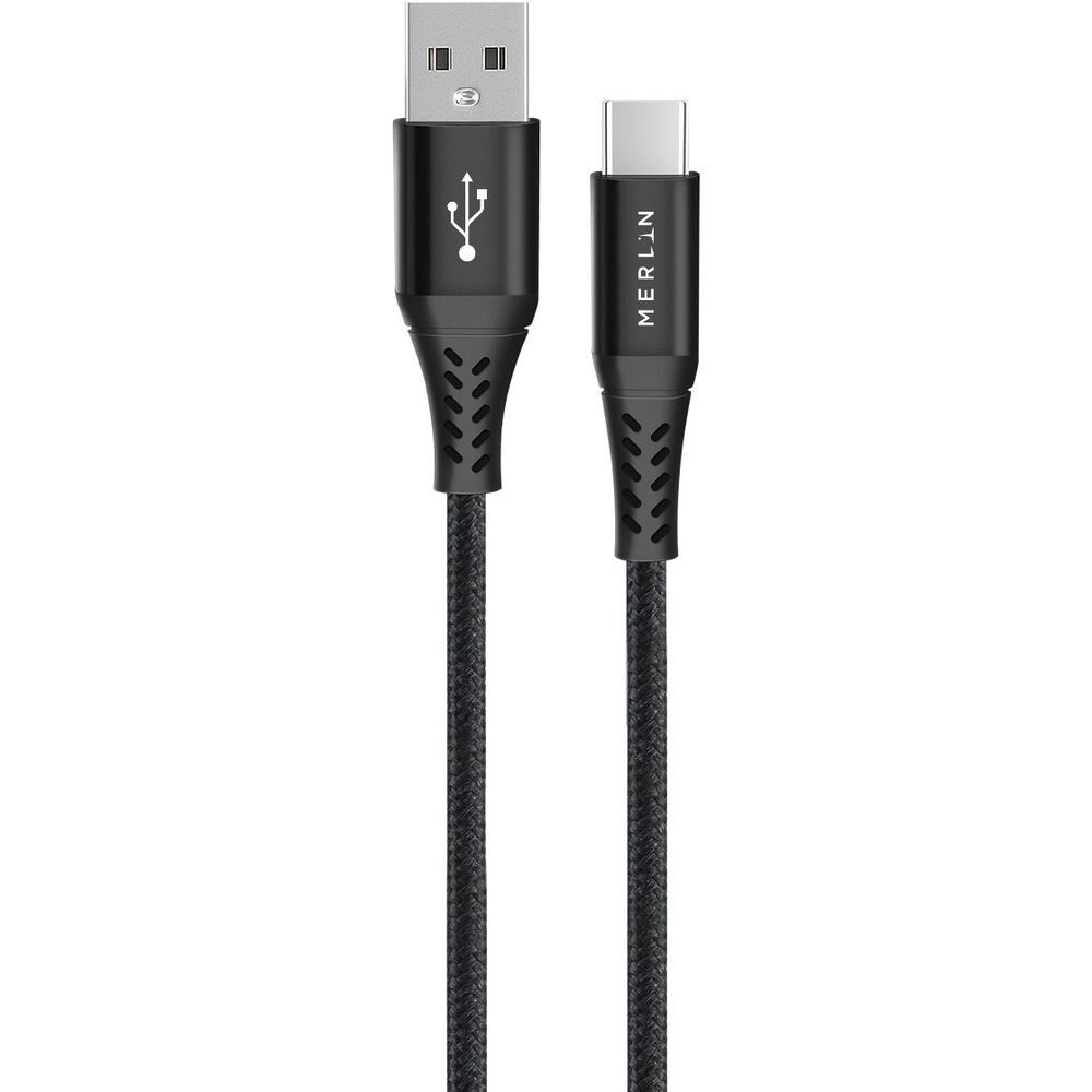 Merlin USB-A To USB-C Cable 2m Black