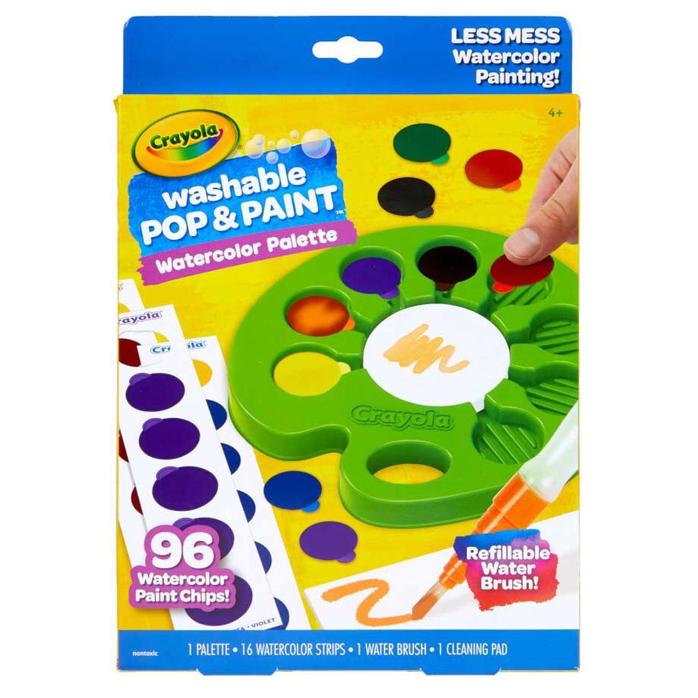 Crayola Pop Paint Washable Watercolor Palette