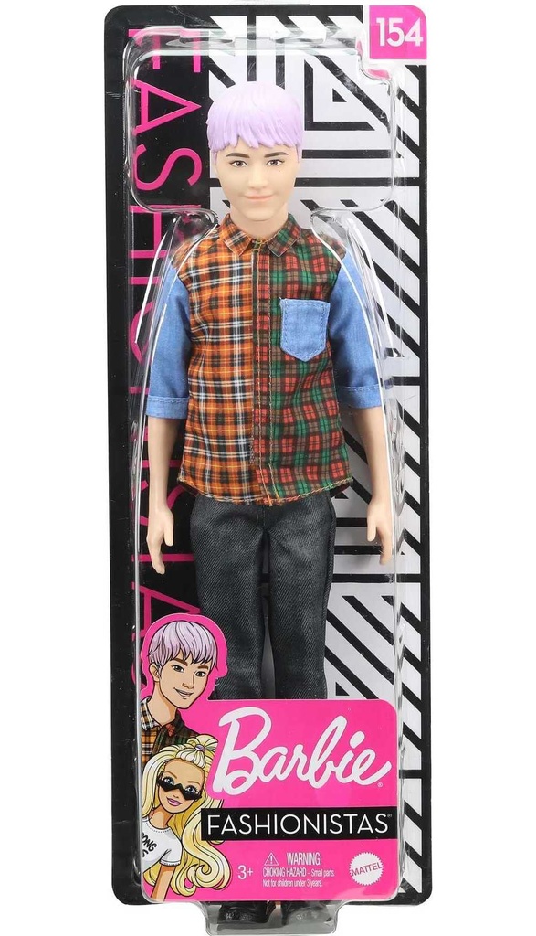 Barbie Ken Fashionistas Doll with Purple Hair